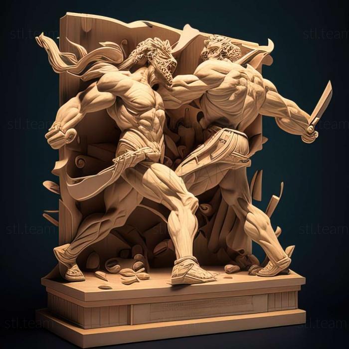 3D model Mission Defeat Your Rival Fierce Fighting Win Out in th (STL)
